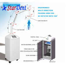HEPA Filter UVC Sterilization 1300W Dental Extraoral Aerosol Suction Machine